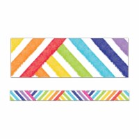 Carson Dellosa Education CD-108458 Light Bulbs Crisscross Rainbow Straight Borders