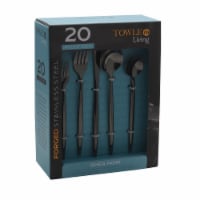 Towle Living Forged Shea Flatware Set - Noir Perspective: Main