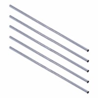 Classic Stainless Steel Shower Rod in Polished Chrome Silver 60-Inch 5-Pack