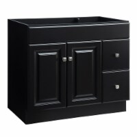 Wyndham Ready to Assemble Wood Vanity Cabinet in Bronze Espresso 36-in by 21-in