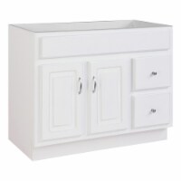 Concord Ready to Assemble Wood Vanity Without Top in White 36-Inch