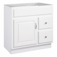 Concord Ready to Assemble Wood Vanity Without Top in White 30-Inch