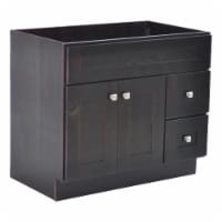 Brookings Ready to Assemble Wood Vanity Without Top in Espresso in Bronze