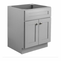 Brookings Ready to Assemble Vanity Without Top in Gray 24-Inch by 21-Inch