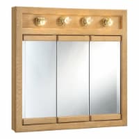 Richland 30-Inch Bathroom Medicine Wood Cabinet in Nutmeg Oak