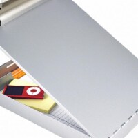 Saunders Storage Clipboard,Letter Sz,Metal,Silver  11017