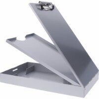 Saunders Storage Clipboard,Letter Sz,Metal,Silver 21118