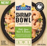 Gorton's Shrimp Bowl Chili- Lime Rice & Beans Perspective: Main