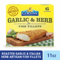 Gorton’s Roasted Garlic & Italian Herb Artisan Fish Fillets, Italian Breadcrumbs, Frozen Perspective: Main