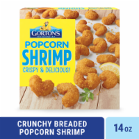 Gorton’s Popcorn Shrimp, Whole Tail-Off Shrimp, Breaded with Crunchy Panko Breadcrumbs, Frozen Perspective: Main