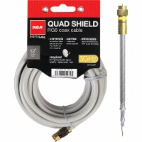 RCA 12 Ft. Gray Quad RG6 Coaxial Cable DH12QCE