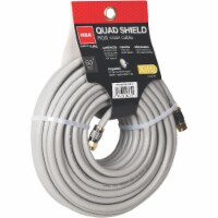 RCA 50 Ft. Black RG6U Quad Shield Coax Cable DH50QCE