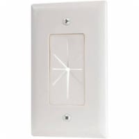 RCA Pass Through Wall Plate - White