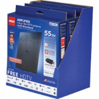 RCA Platinum Series Black 8.53 In. Amplified Flat Indoor Antenna ANT1560E1