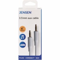 Jensen 6 Ft. White Audio Extension Audio Cable JAH748V