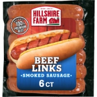 Hillshire Farm Beef Links Smoked Sausage Perspective: Main