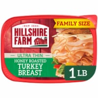 Hillshire Farm Ultra Thin Sliced Honey Roasted Turkey Breast Sandwich Meat Perspective: Main