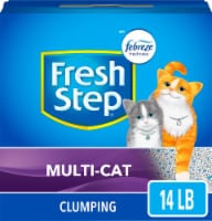Fresh Step Multi-Cat Extra Strength Scented Litter with Febreze Clumping Cat Litter