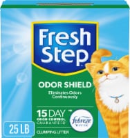 Fresh Step Odor Shield Scented Litter with the Power of Febreze Clumping Cat Litter