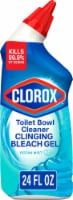 Clorox Toilet Bowl Cleaner Ocean Mist Clinging Bleach Gel