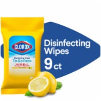 Clorox On the Go Crisp Lemon Disinfecting Wipes Perspective: Main