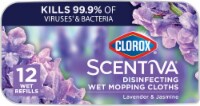 Clorox Scentiva Lavender and Jasmine Disinfecting Wet Mopping Cloths Perspective: Main