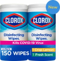 Clorox Crisp Lemon and Fresh Scent Disinfecting Wipes Value Pack Perspective: Main