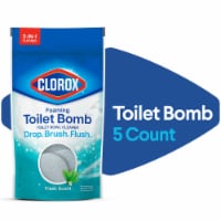 Clorox Bleach Free Fresh Scent Foaming Toilet Bomb Toilet Bowl Cleaner Perspective: Main