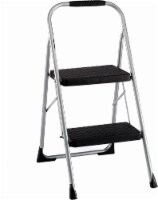 Cosco® Big Step 2-Step Folding Step Stool - Platinum/Black Perspective: Main