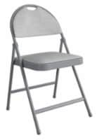 Dorel XL Fabric Smartfold Chair – Gray Perspective: Main
