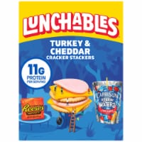 Lunchables Turkey & Cheddar Cracker Stackers with Capri Sun Drink & Reese's Cup Kids Lunch Meal Kit