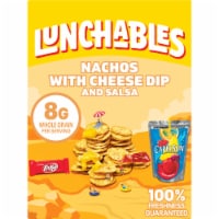 Lunchables Nachos Cheese & Salsa with Capri Sun Drink & Kit Kat Candy Bar Kids Lunch Meal Kit Perspective: Main