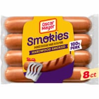 Oscar Mayer Hardwood Smoked Smokies Smoked Sausage Hot Dogs, Pack Perspective: Main