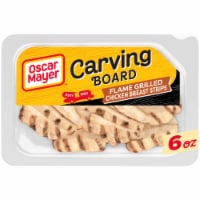Oscar Mayer Carving Board Flame Grilled Chicken Breast Strips Lunchmeat 6 oz Perspective: Main