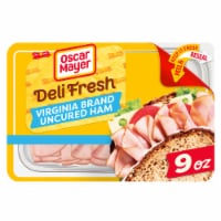 Oscar Mayer Deli Fresh Uncured Sliced Ham Deli Lunch Meat Perspective: Main