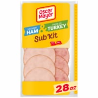 Oscar Mayer Sub Kit with Smoked Ham & Smoked Turkey Breast Sliced Deli Lunch Meats Variety Pack
