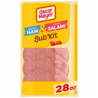 Oscar Mayer Sub Kit with Smoked Ham & Cotto Salami Sliced Deli Lunch Meat Variety Pack