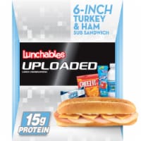 Lunchables Uploaded 6-Inch Turkey Ham & Cheese Sub Sandwich Meal Kit Perspective: Main