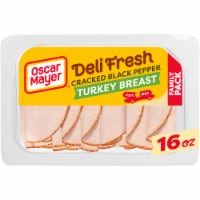Oscar Mayer Deli Fresh Cracked Black Pepper Turkey Breast Sliced Lunch Meat Family Size
