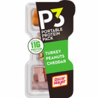 P3 Portable Protein Snack Pack with Turkey Peanuts & Cheddar Cheese