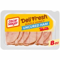 Oscar Mayer Deli Fresh Maple Honey Uncured Sliced Ham Deli Lunch Meat Perspective: Main