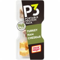 P3 Portable Protein Snack Pack with Turkey Ham & Cheddar Cheese