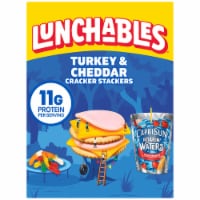 Lunchables Turkey & Cheddar Cracker Stackers with Capri Sun Juice & Gummy Worms Kids Lunch Meal Kit
