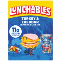 Lunchables Turkey & Cheddar Cracker Stackers with Capri Sun Juice & Gummy Worms Kids Lunch Meal Kit Perspective: Main