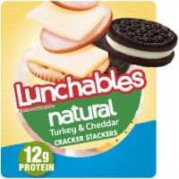 Lunchables Natural Turkey & Cheddar Cheese Snack Kit with Crackers & Chocolate Sandwich Cookies Perspective: Main