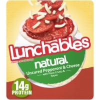 Lunchables Natural Uncured Pepperoni & Cheese Meal Kit with Pizza Crusts & Sauce Perspective: Main