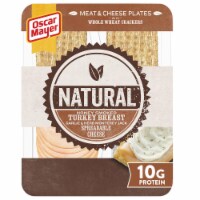 Oscar Mayer Natural Honey Smoked Turkey Breast Meat & Spreadable Cheese with Whole Wheat Crackers Perspective: Main