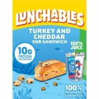 Lunchables Turkey & Cheddar Sub Sandwich with Capri Sun Juice & Cookies Kids Lunch Meal Kit