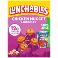 Lunchables Chicken Popper Kabobbles with Cheese Pretzels Capri Sun & Cookies Kids Lunch Meal Kit