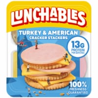 Lunchables Turkey and American Cracker Stackers Snack Kit, Pack Perspective: Main